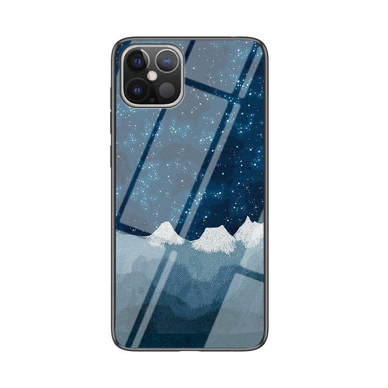 Premium Galaxies Designers Tempered Glass Phone Case - for New Apple iPhone 13Mini/13/13Pro/13ProMax - Super Savings Technologies Co.,LTD Premium Galaxies Designers Tempered Glass Phone Case - for New Apple iPhone 13Mini/13/13Pro/13ProMax - Super Savings Technologies Co.,LTD
